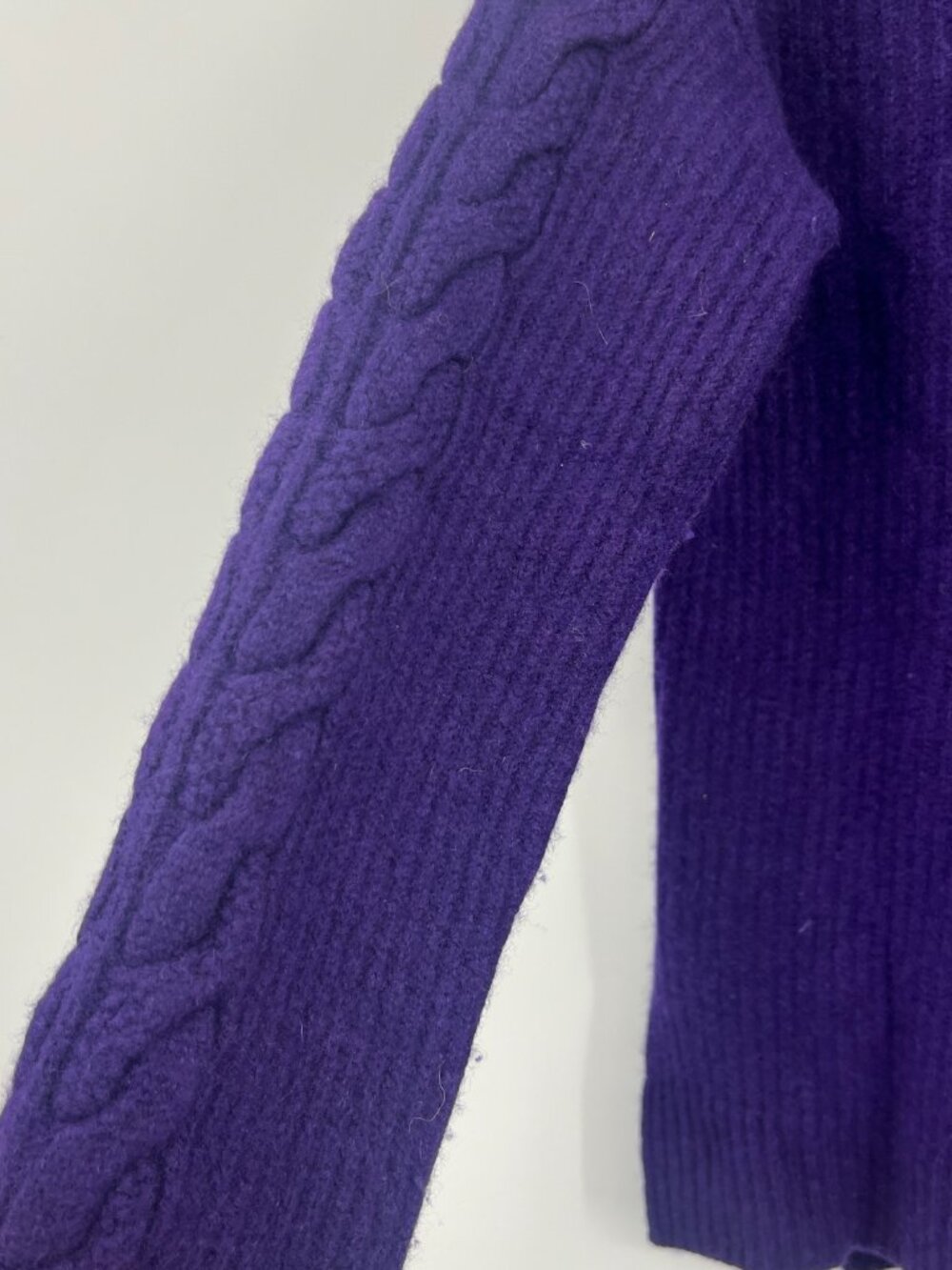 Magaschoni 100% Cashmere Purple Sweater Women's XS - Picture 3 of 4